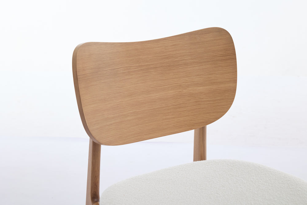 Dining Chair 01 Boucle Ivory