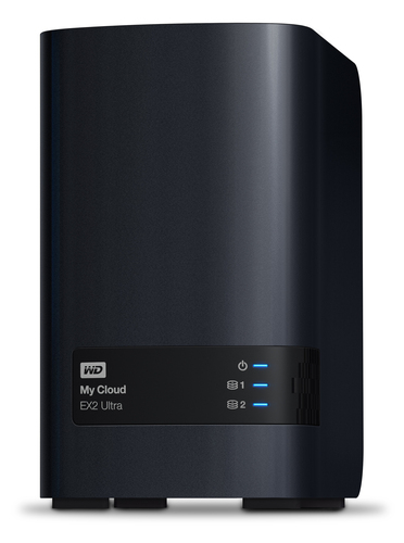 Western Digital My Cloud EX2 Ultra, NAS, Desktop, Marvell, Armada 385, 8 TB, Black