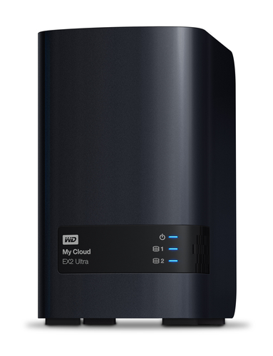 Western Digital My Cloud EX2 Ultra, NAS, Desktop, Marvell, Armada 385, 4 TB, Black