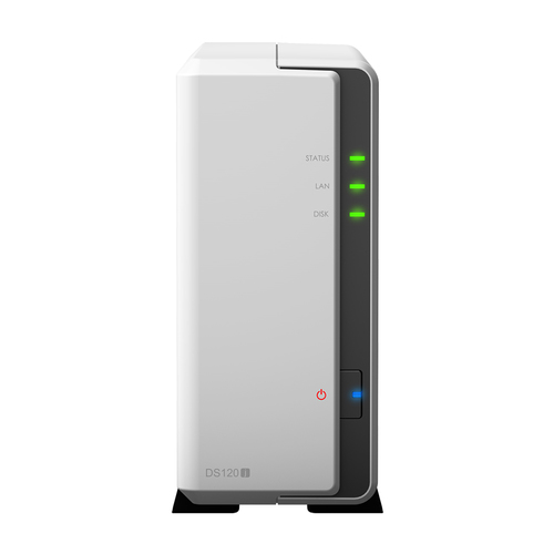 Synology DiskStation DS120j, NAS, Tower, Marvell Armada 3700, 88F3720, 4 TB, Grey, White