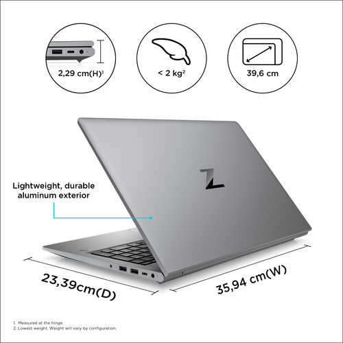 HP ZBook Power 15.6 G9, IntelÂ® Coreâ„¢ i7, 2.3 GHz, 39.6 cm (15.6