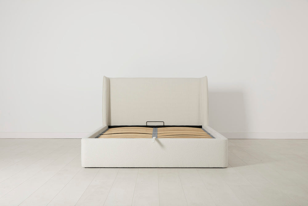 Bed 03 Double Bed Boucle Ivory