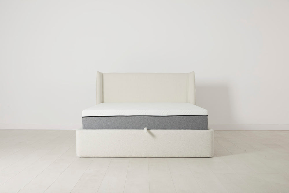 Bed 03 Double Bed Boucle Ivory