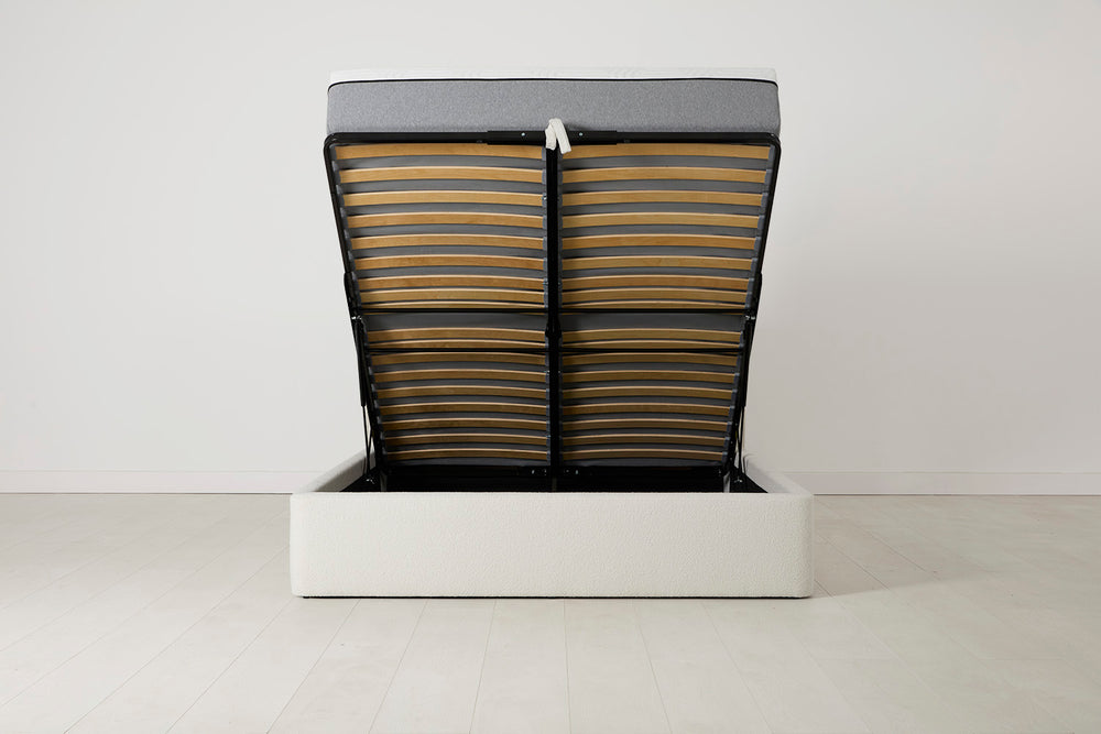 Bed 03 Double Bed Boucle Ivory