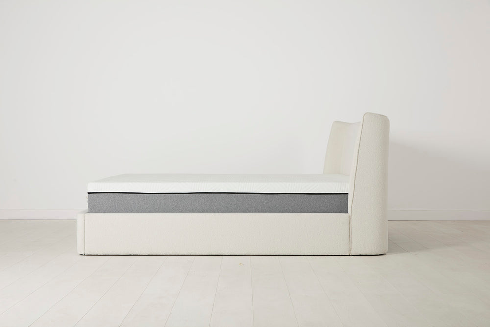 Bed 03 Super King Sized Bed Boucle Ivory