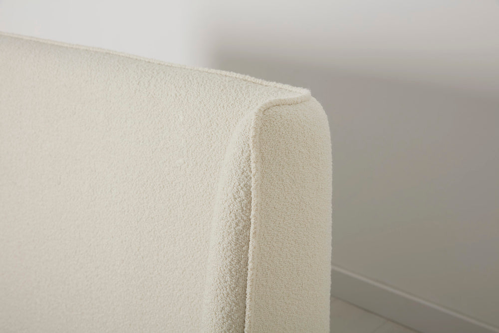 Bed 03 Super King Sized Bed Boucle Ivory