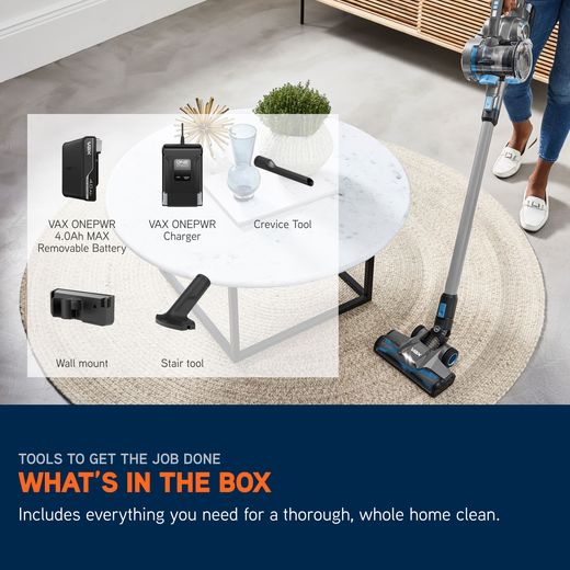 Vax ONEPWR Blade 4 Classic Plus CLSV-B4CA Cordless Vacuum Cleaner - Blue / Graphite
