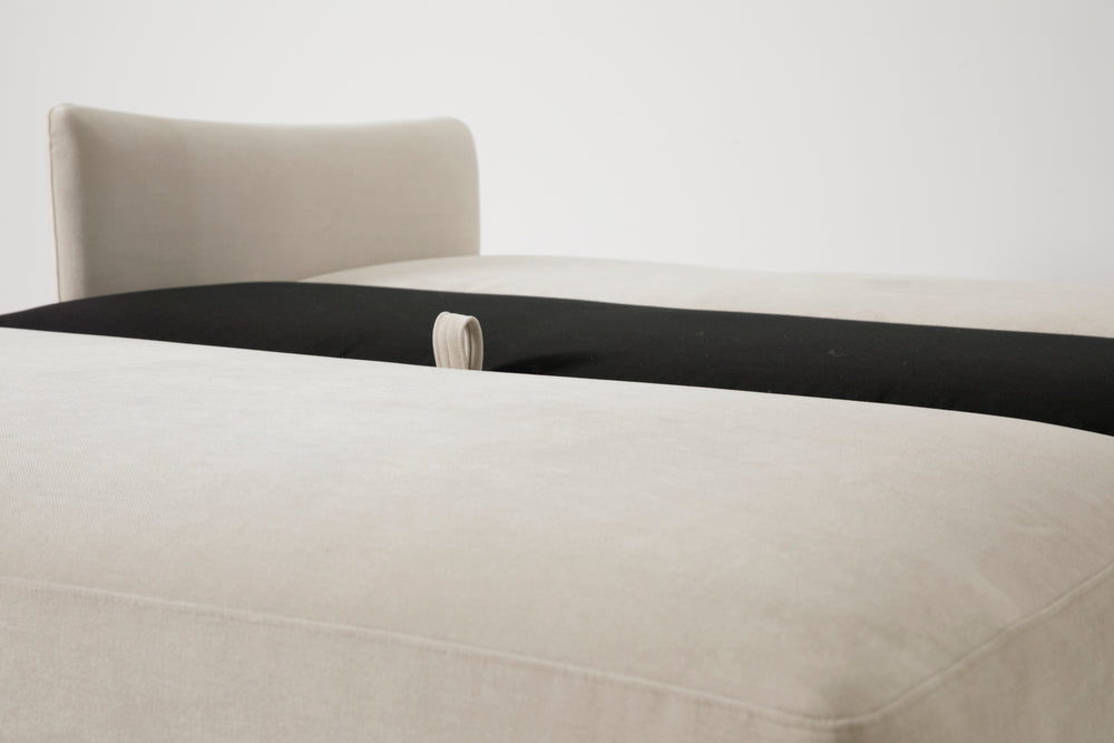 Model 08 2.5 Seater Sofa Bed Chenille Chalk