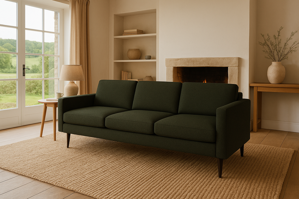 Model 01 3 Seater Sofa Boucle Fern