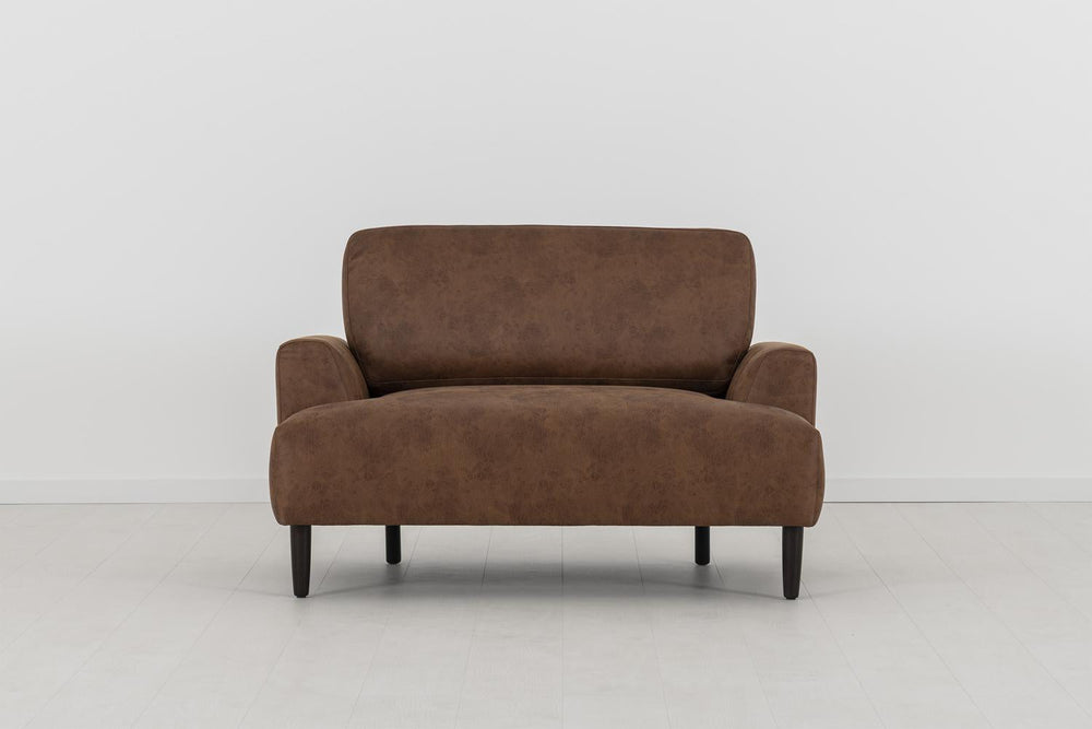 Model 05 Loveseat Faux Leather Chestnut