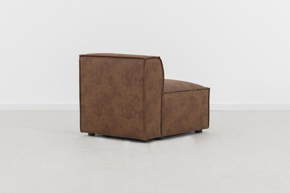 Model 03 Single Seat Module Faux Leather Chestnut