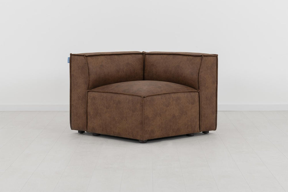 Model 03 Corner Module Faux Leather Chestnut