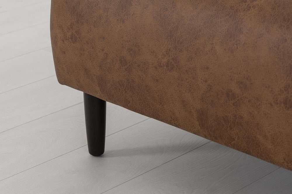 Model 05 Loveseat Faux Leather Chestnut