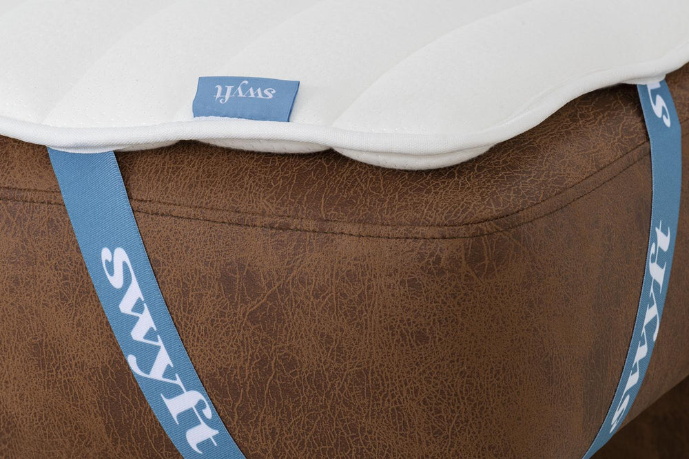 Model 04 Sofa Bed Faux Leather Chestnut
