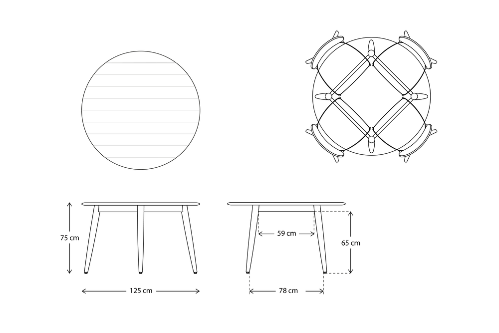 Dining Table 02 Round Dining Table Oak