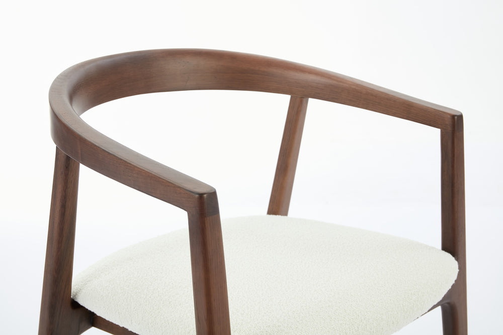 Dining Chair 01 Boucle Ivory