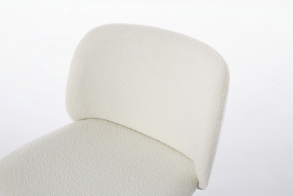 Dining Chair 04 (Set of 2) Boucle Ivory