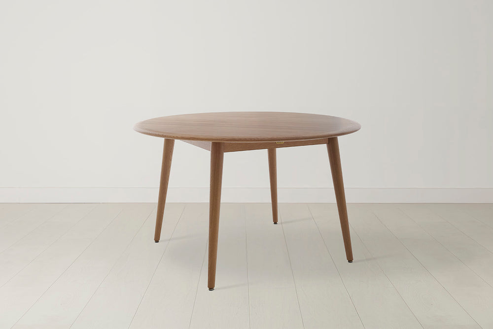 Dining Table 02 Round Dining Table Oak