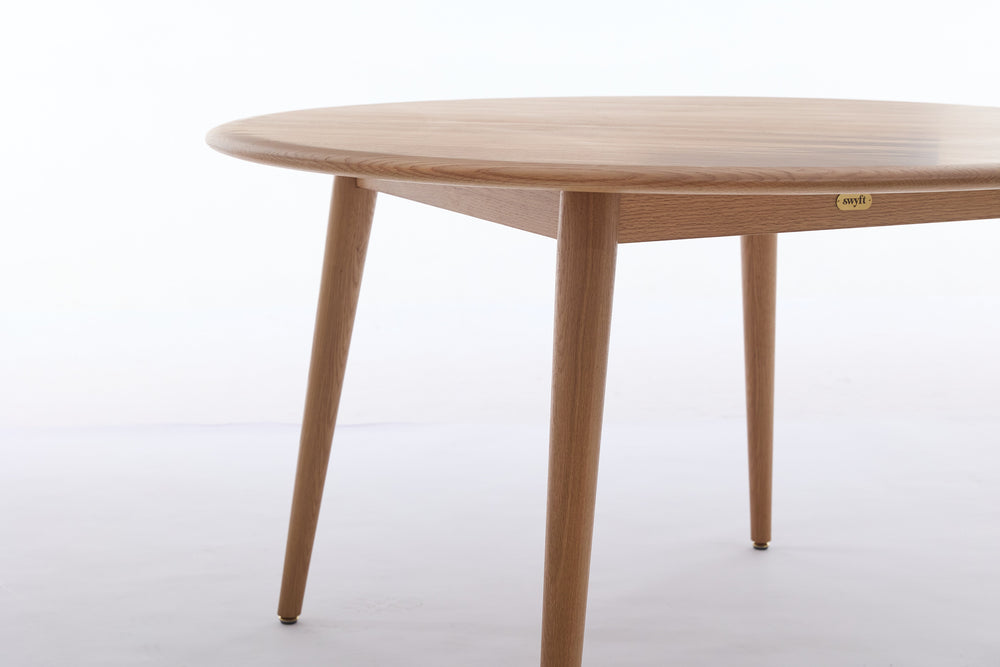 Dining Table 02 Round Dining Table Oak