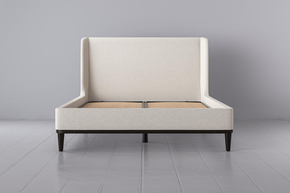 Bed 02 Double Bed Boucle Ivory