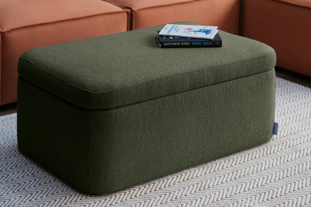 Storage Ottoman 02 Boucle Fern