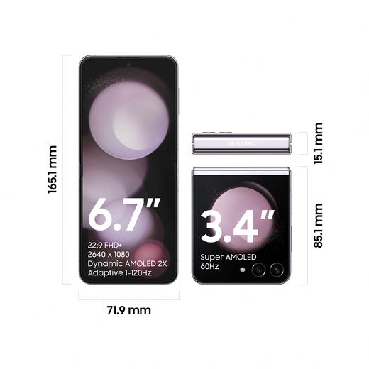 Samsung Galaxy Z Flip5 5G 256GB Flip Phone in Lavender
