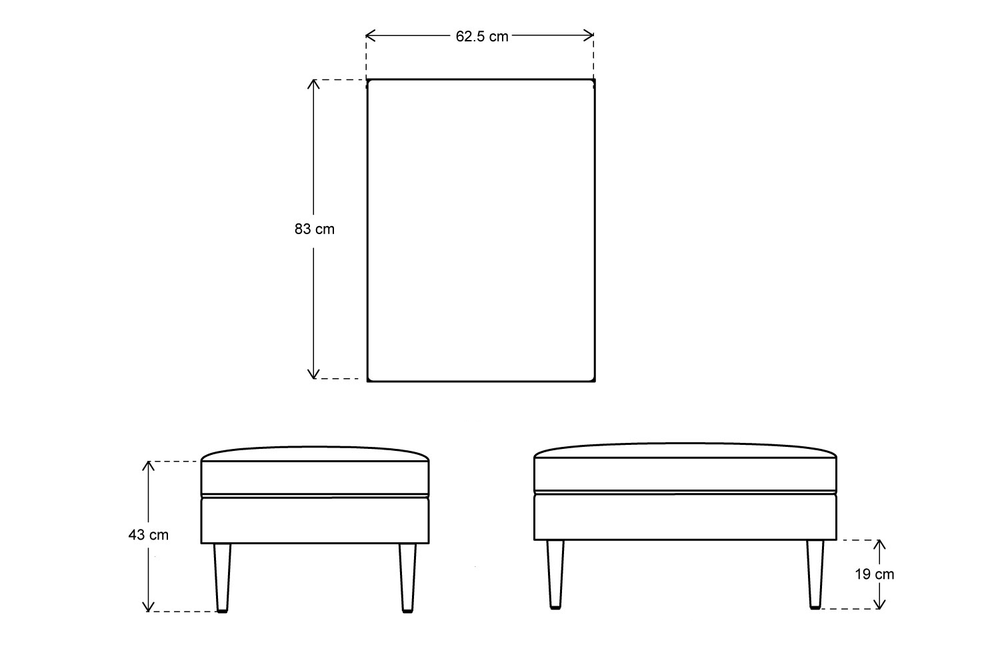 Model 01 Ottoman Linen Pumice
