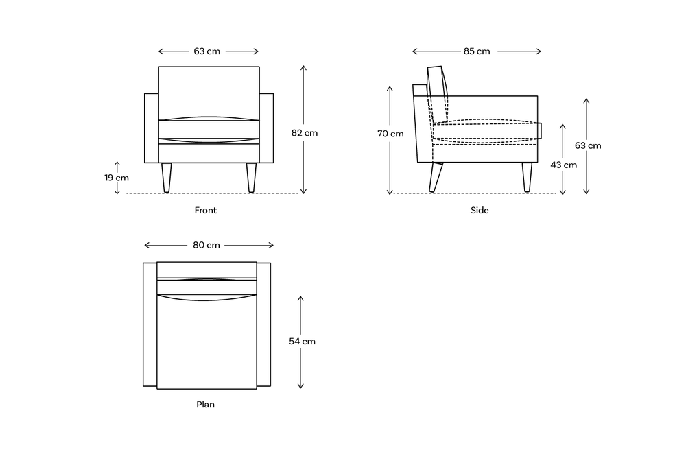 Model 01 Armchair Boucle Fern