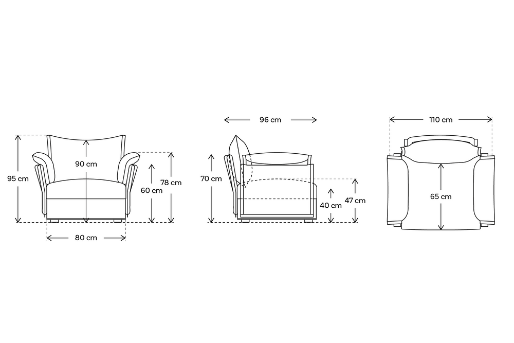 Model 06 Armchair Faux Leather Chestnut