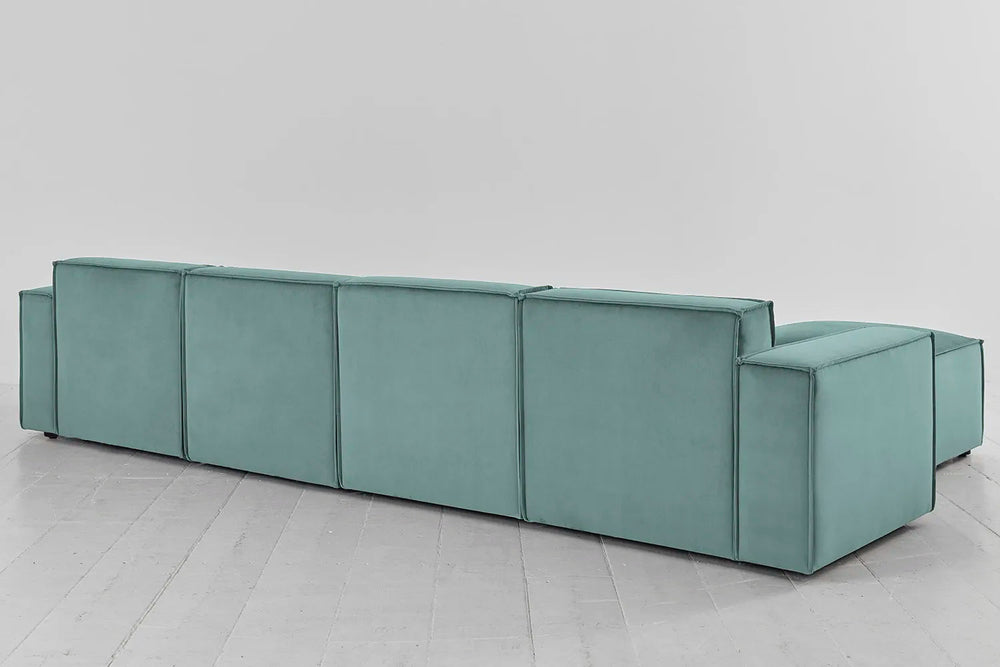 Model 03 4 Seater Left Chaise Velvet Airforce