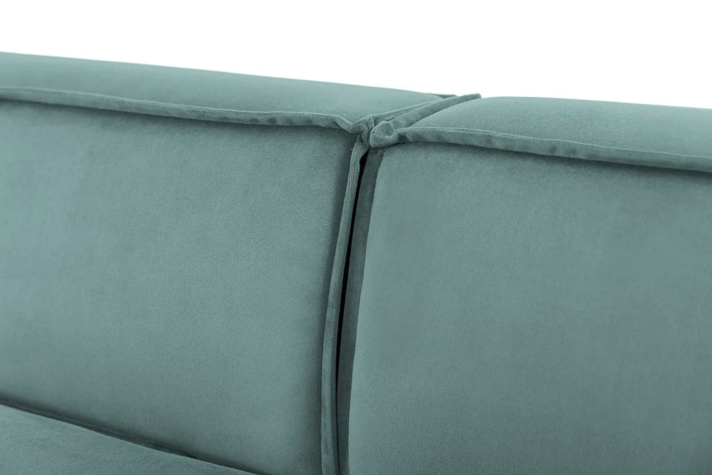 Model 03 4 Seater Right Chaise Velvet Airforce