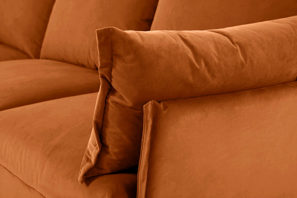 Model 06 3 Seat Corner Sofa Eco Recycled Velvet Bronze