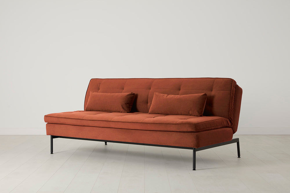 Model 11 Sofa Bed Velvet Brick