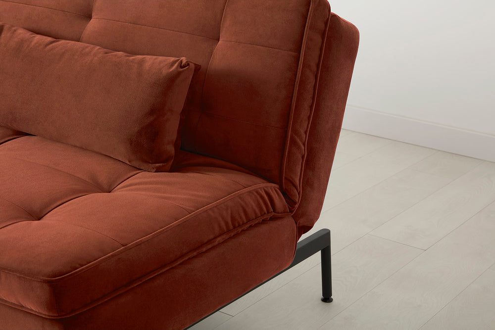 Model 11 Sofa Bed Velvet Brick