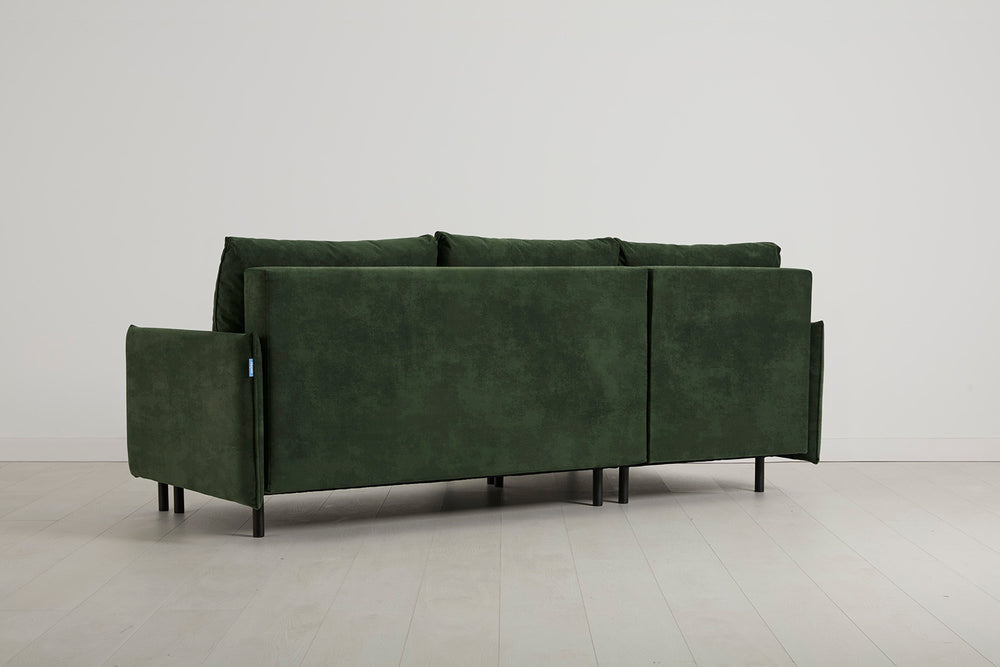 Model 12 3 Seater Left Chaise Sofa Bed With Storage Velvet Conifer