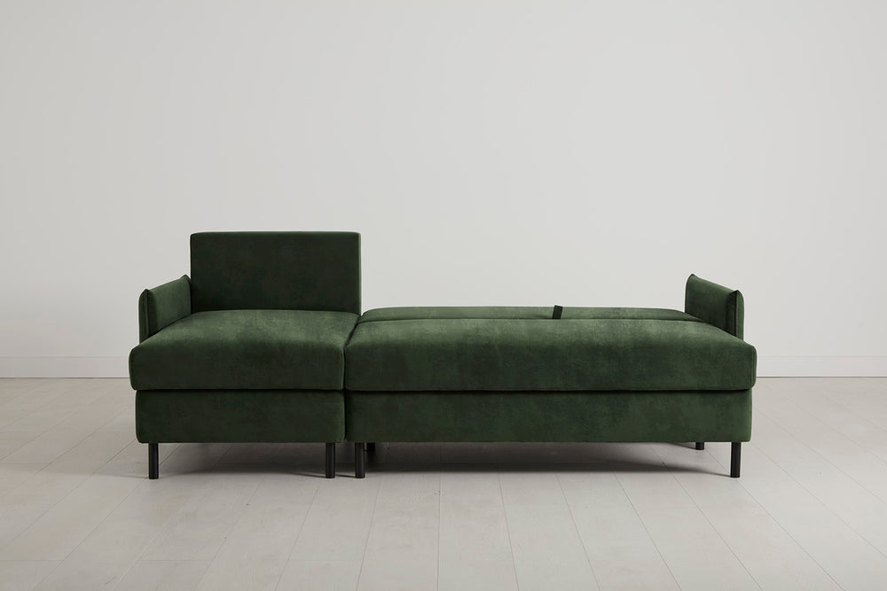 Model 12 3 Seater Left Chaise Sofa Bed With Storage Velvet Conifer