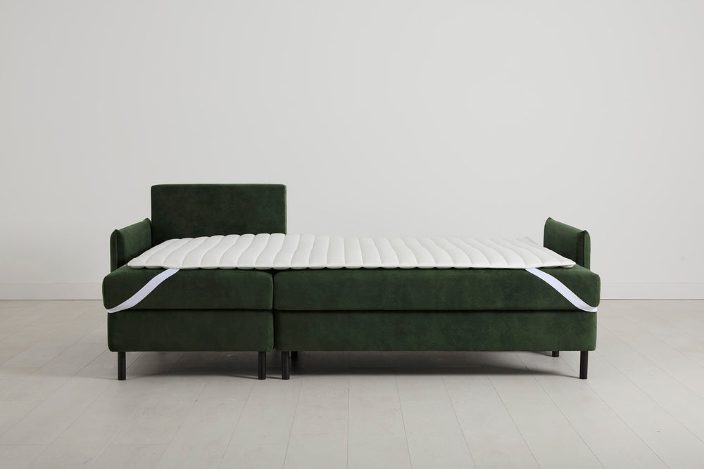 Model 12 3 Seater Left Chaise Sofa Bed With Storage Velvet Conifer