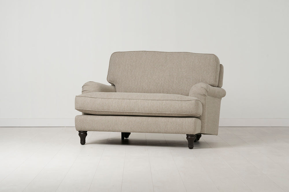 Model 15 Loveseat Linen Pumice