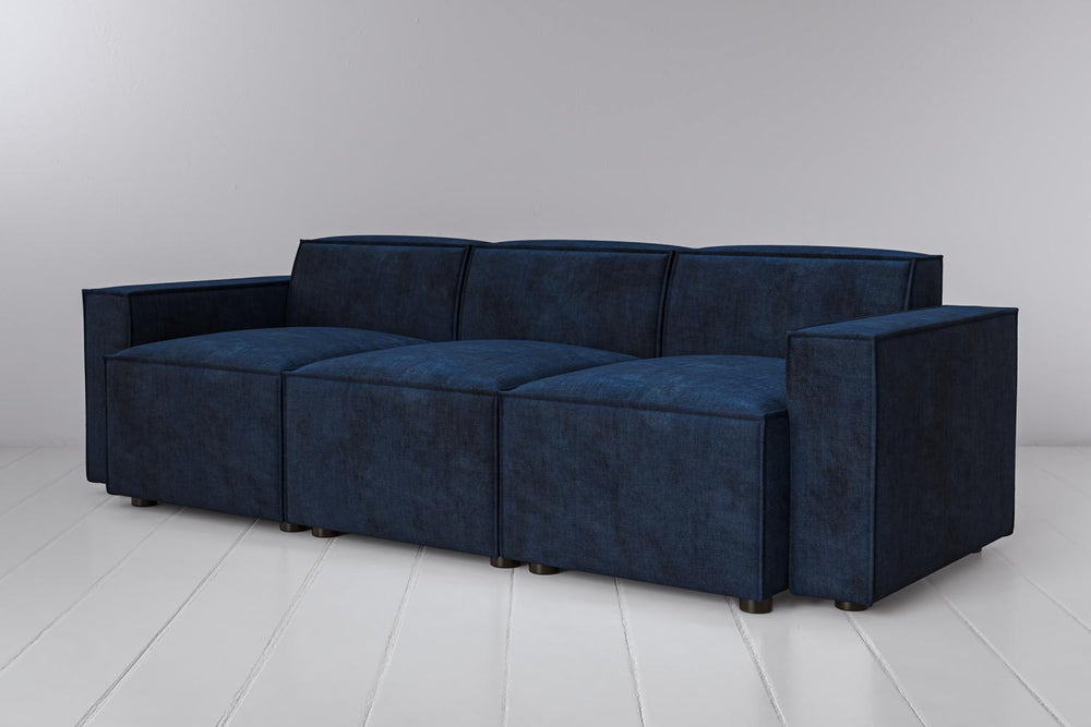 Model 03 3 Seater Royal Velvet Navy