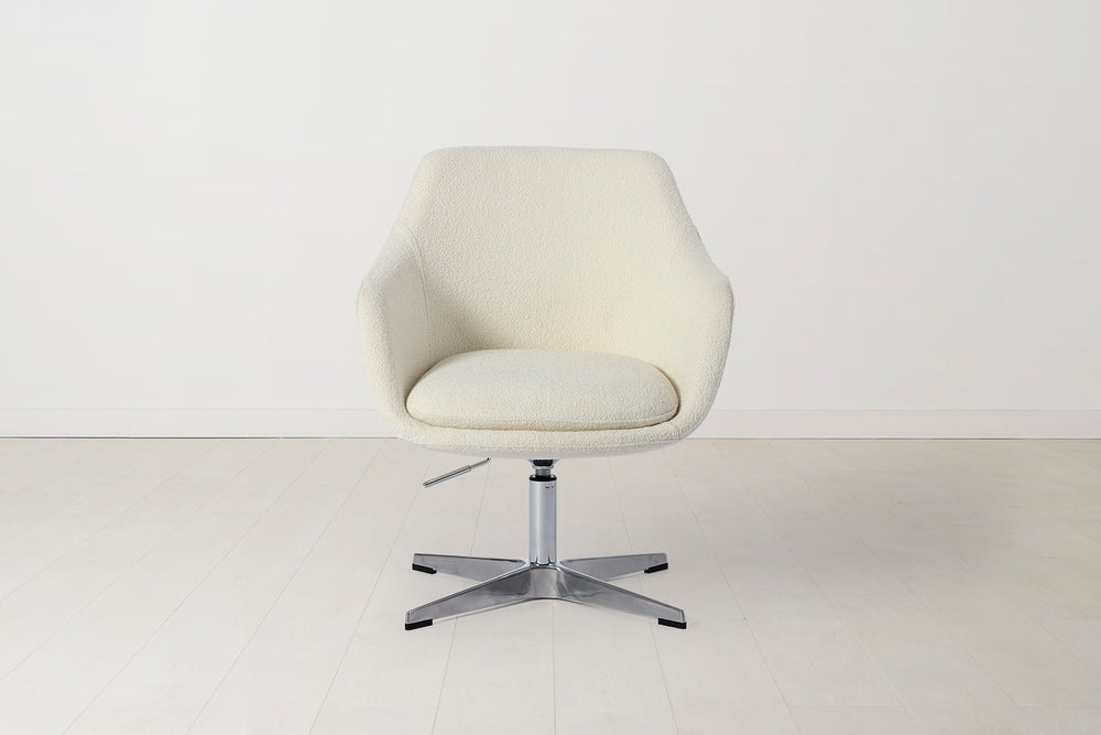 Office Chair 01 Boucle Ivory