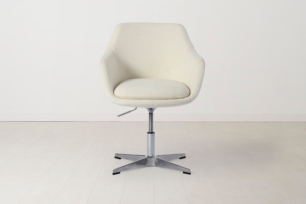 Office Chair 01 Boucle Ivory