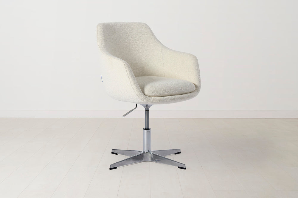 Office Chair 01 Boucle Ivory