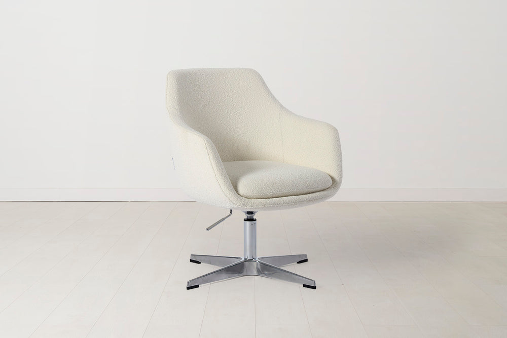 Office Chair 01 Boucle Ivory