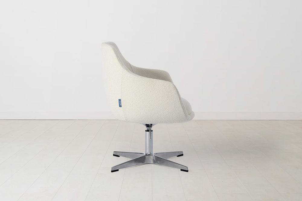 Office Chair 01 Boucle Ivory