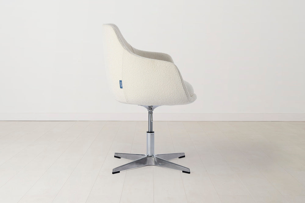Office Chair 01 Boucle Ivory