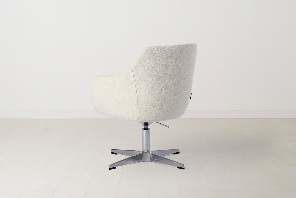 Office Chair 01 Boucle Ivory