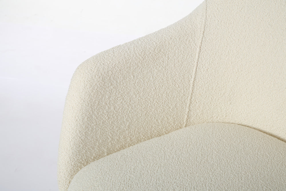 Office Chair 01 Boucle Ivory