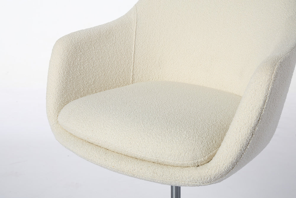 Office Chair 01 Boucle Ivory