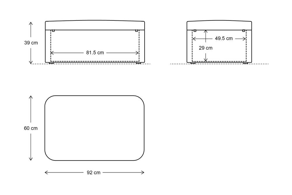 Storage Ottoman 02 Boucle Fern