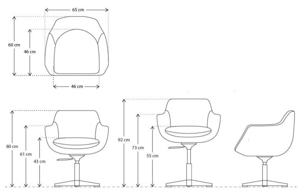 Office Chair 01 Boucle Ivory